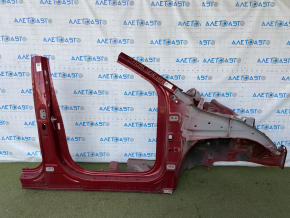 Front right quarter Kia Sorento 16-20 red, with central pillar, bumps, dents