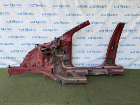 Front right quarter Kia Sorento 16-20 red, with central pillar, bumps, dents