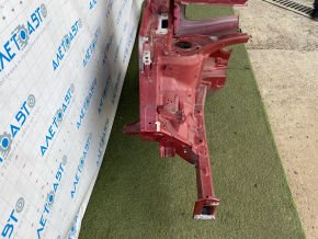Front right quarter Kia Sorento 16-20 red, with central pillar, bumps, dents