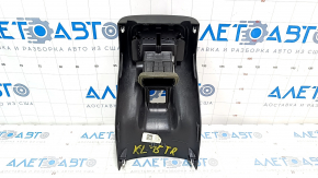 Center console trim with air duct Jeep Cherokee KL 14-19 black, deep scratches