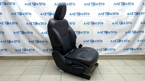 Passenger seat Jeep Cherokee KL 14-18 TRH with airbag, mechanical, black leather, scratches