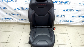 Passenger seat Jeep Cherokee KL 14-18 TRH with airbag, mechanical, black leather, scratches
