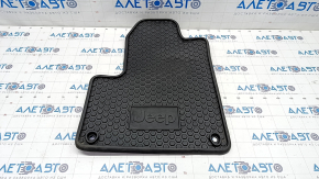 Carpet interior front left Jeep Cherokee KL 14- black, rubber, scratches