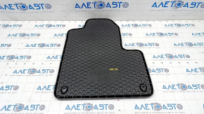 Carpet interior front left Jeep Cherokee KL 14- black, rubber, scratches