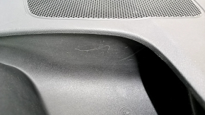 Door trim card rear left Jeep Cherokee KL 14-18 black with black insert, leather, red stitching, Trailhawk, scratches