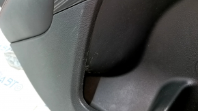 Door trim card rear left Jeep Cherokee KL 14-18 black with black insert, leather, red stitching, Trailhawk, scratches