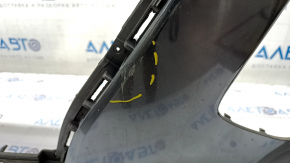 Front bumper bare upper part Hyundai Kona 18-21 1.6, 2.0 graphite YG7, scratches, bumps, broken fasteners