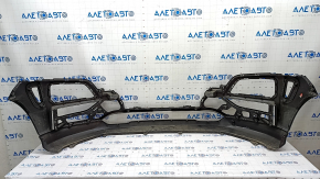 Front bare bumper lower part Hyundai Kona 18-21 1.6, 2.0 without fog lights, structure, scratches, bumps