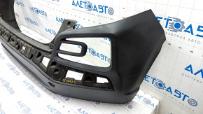Rear bare bumper Hyundai Kona 18-21 without lining bottom, structure, scratches, broken fastening
