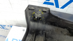 Left threshold Hyundai Kona 18-23 black, structure, without mudguard, scratches, broken fasteners