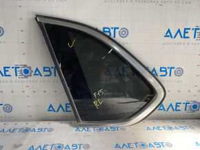 Window blind glass rear left BMW X5 F15 14-18 tinted, chrome, broken fasteners