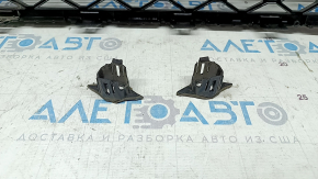 Radiator grill Audi Q7 4L 10-15 black gloss, with emblem, parking brake light mounts are peeled off