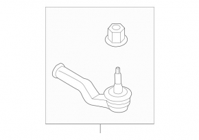 Steering tip left Ford Focus mk3 11-18
