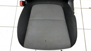 Driver's seat Hyundai Kona 18-23 without AIRBAG, without heating, mechanical, cloth, black with gray, for dry cleaning, burnt