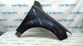 Front right wing Audi Q7 4L 10-15 aluminum, black LC9X, dented