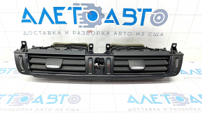 Front panel air duct deflector central BMW X5 F15 14-18 black