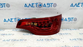 Right headlight Audi Q7 4L 10-15 scratches, micro crack