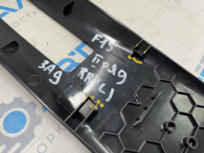 Seat runner trim 2nd row right BMW X5 F15 14-18 scratches, broken mount