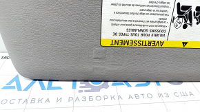 Left visor BMW X5 F15 14-18 gray GRAU, without hook, broken fastening, dented