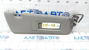 Right visor BMW X5 F15 14-18 gray GRAU, without hook