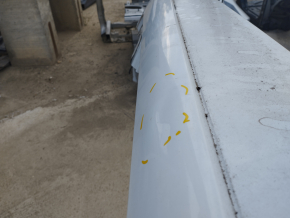 Metal roof Jeep Cherokee KL 14-18 for panoramic, on the body, dented
