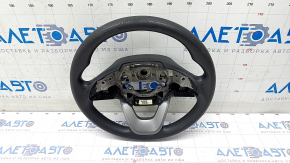 Naked steering wheel Hyundai Kona 18-21 rubber, black, worn, turns