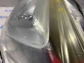 Headlight front left Subaru Legacy 15-17 bare, pre-rest, halogen, chrome reflector, sand, for polishing