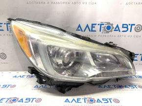 Headlight front right Subaru Legacy 15-17 bare, pre-rest, halogen, chrome reflector, sand, for polishing