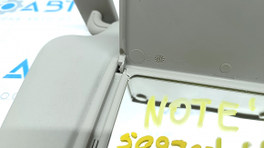Left visor Nissan Versa Note 13-19 gray, with mirror, without hook, cracks
