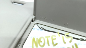 Right visor Nissan Versa Note 13-19 gray, with mirror, without hook, cracks