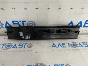 Door sill trim rear left BMW X5 F15 14-18 black for 3 rows with chrome insert