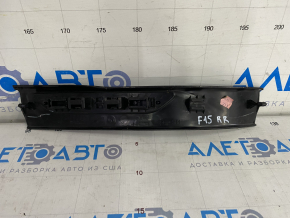 Door sill trim rear right BMW X5 F15 14-18 black under 3 rows with chrome insert, scratches