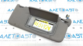Right visor for Honda Accord 18-22, Wisteria Light Gray, without hook, with backlight, dry-cleanable