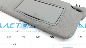 Right visor for Honda Accord 18-22, Wisteria Light Gray, without hook, with backlight, dry-cleanable