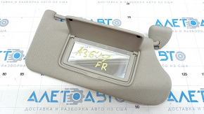 Right visor Nissan Maxima A36 16-23 gray, without hook