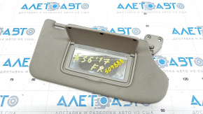 Right visor Nissan Maxima A36 16- gray, without hook, without plug