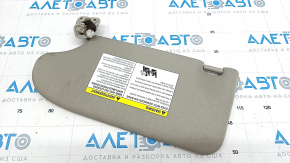 Right visor Nissan Maxima A36 16- gray, without hook, without plug