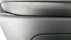 Door trim card rear left VW CC 08-17 black with black insert leather, armrest leather, gray molding, scratch