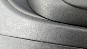 Door trim card rear right VW CC 08-17 black with black insert leather, armrest leather, gray molding, scratch