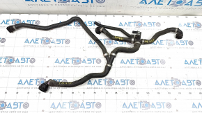 Cooling system pipes BMW X5 F15 14-18 4.4T complete with valve