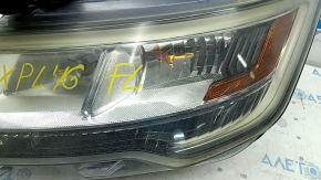 Front left headlight complete Ford Explorer 16-19 halogen + LED, light, for polishing