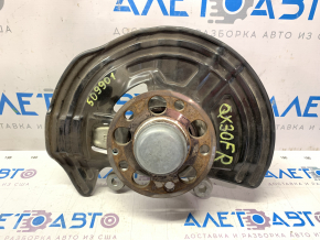 Trunnion with hub front right Infiniti QX30 17- with casing, for replacement bearings
