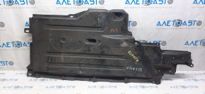 Left underbody protection Subaru Legacy 15-19 crack, stiffeners broken