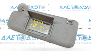 Left visor Chevrolet Malibu 16 - gray, without backlight, without hook, for dry cleaning