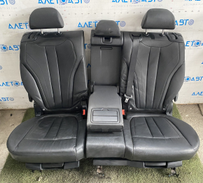 Rear row of seats 2 row BMW X5 F15 14-18 leather black Dakota, Comfort, separate seat, for dry cleaning, dented
