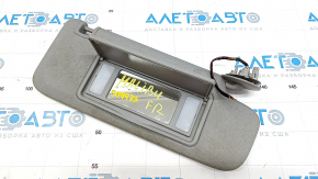 Right visor Chevrolet Malibu 16- gray with backlight, without hook, for dry cleaning, broken chip