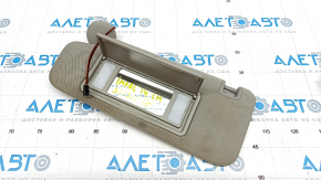 Left visor Chevrolet Impala 14-20 gray, without hook, for dry cleaning