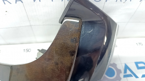 Front panel trim left BMW X5 F15 14-18 wood grain, scratches