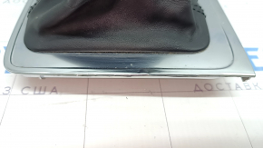 Gear knob VW CC 08-17 black leather, chrome swelled, scratches