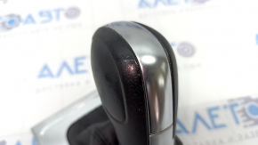 Gear knob VW CC 08-17 black leather, chrome swelled, scratches